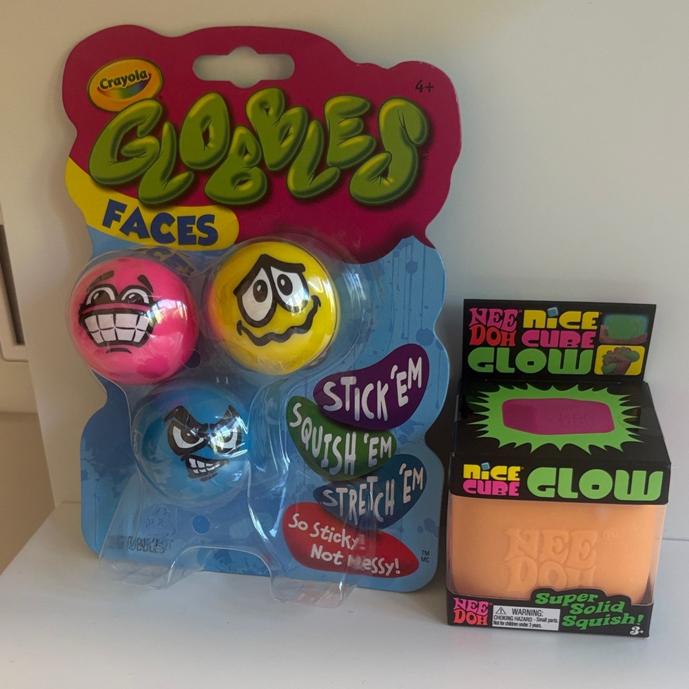Crayola Globbles & Needoh Nice cube GLOW AUTHENTIC! FASTSHIP!